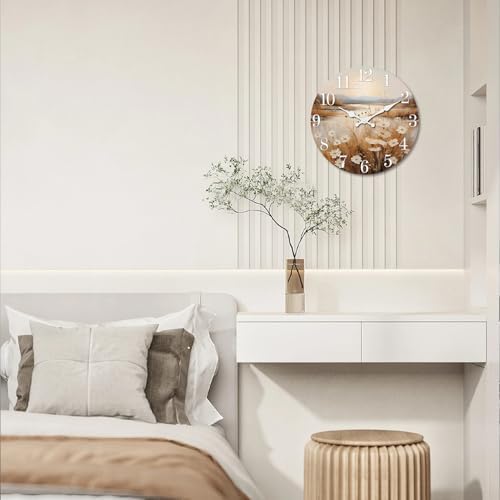 XNM Farmhouse Decorative Wooden Wall Clocks Battery Operated 20 Inch - Image 5