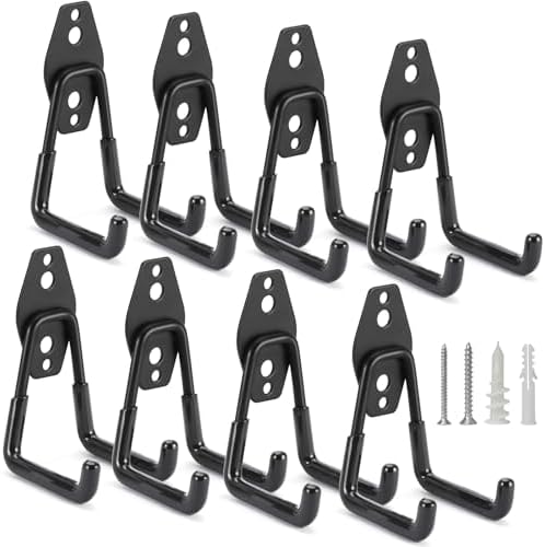 8 Pack Heavy Duty Garage Hooks Storage Organizer Wall Mount Power and Garden by LUPYJI