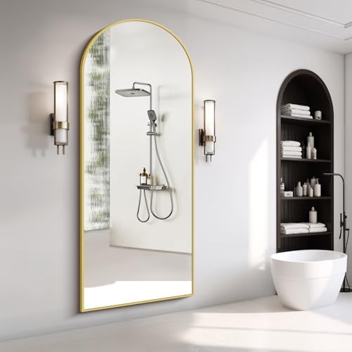 76"x34" Arched Full Length Mirror, Large Floor Mirror - Image 5