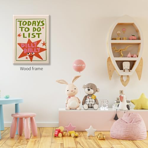 Colorful Cute Star Wall Art Fashion Fun Quote Canvas Posters Minimalist Today's - Image 6