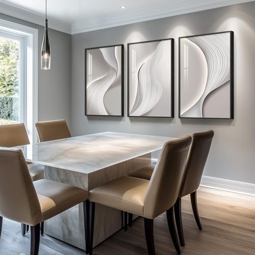 Large Framed Modern Abstract Wall Art - Image 5