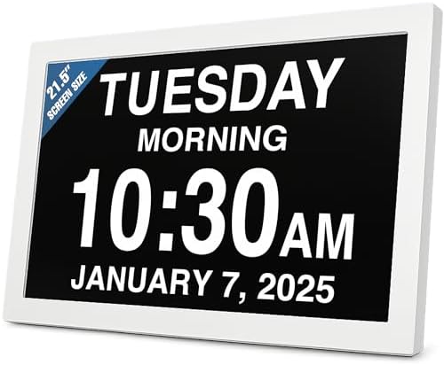 American Lifetime New 2026 Dementia Clock Large Digital Clock by AmericanLifetime