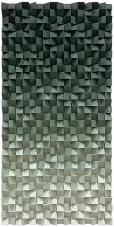LIUZEYUE Forest-Tone Cube Mosaic, 3D Geometric Wood Wall Decor - Image 2