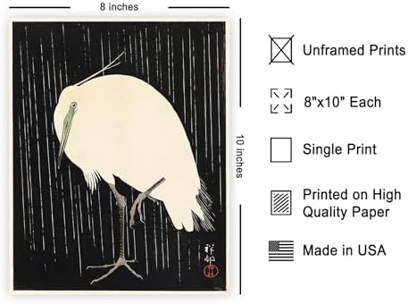 Poster Master Heron Standing in the Rain Poster - Image 2