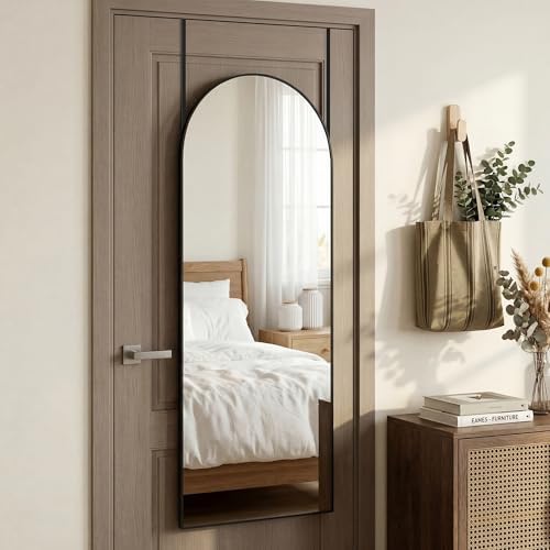 58"x20" Arched Over-the-Door Full Length Mirror - Image 2
