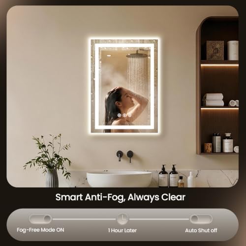 20"x28" LED Bathroom Mirror - Image 2