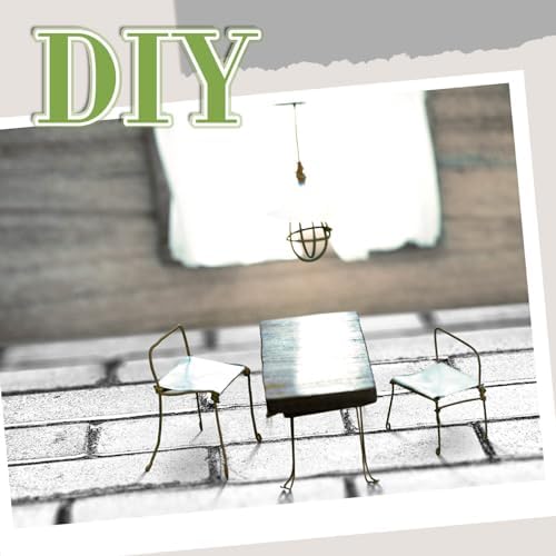 Flutesan 12 Pcs Miniature Dollhouse Wallpaper, Retro White - Image 5
