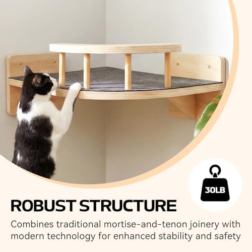 Cat Shelves for Wall, Corner Cat Wall Shelf - Image 5