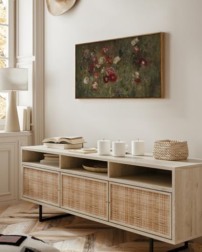 InSimSea Extra Large Framed Vintage Wall Art, Rustic Floral - Image 2