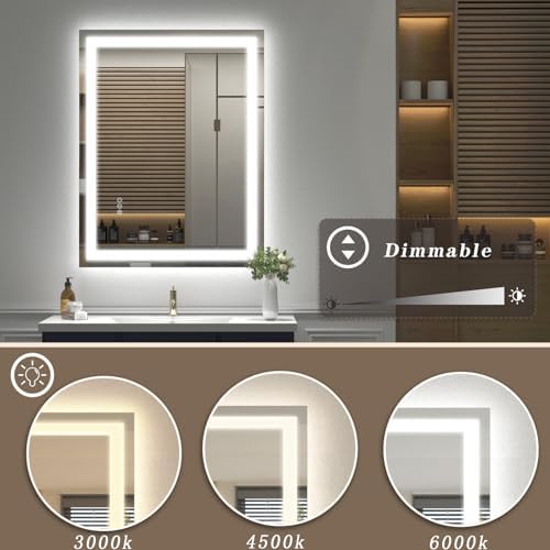 28x36 LED Lighted Bathroom Mirror - Image 3