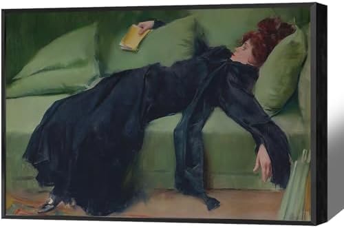 Vintage Decadent Young Woman After The Dance Posters Preppy Style Victorian by Unknown
