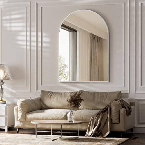 BEAUTYPEAK 30"x40" Arch Bathroom Wall Mirror by BEAUTYPEAK
