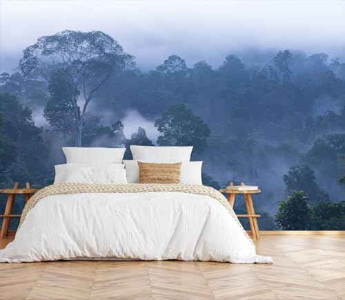Toolhom Misty Forest Morning Landscape View, Forest Wallpaper Mural - Image 2