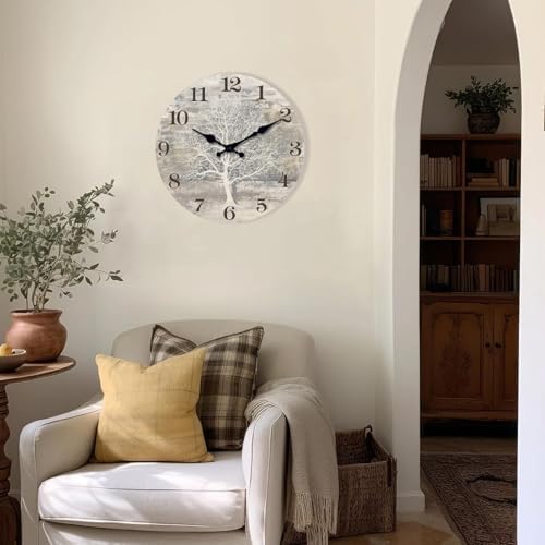 XFM Large Tree of Life Wall Clock 20 inch Silent - Image 2