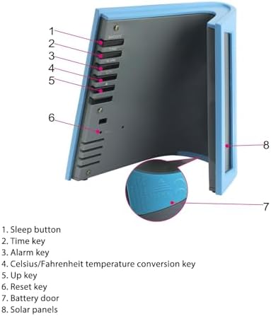 Digital Wall Clock Battery Operated, Outdoor Clock - Image 3