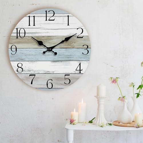 12 Inch Wall Clock, Silent Battery Operated Analog Clock - Image 6