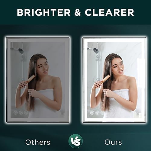 Memobarco 32" x 24" LED Bathroom Mirror - Image 2