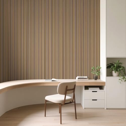 Art3d Roll-Flat Design Acoustic Wood Slat Wall Panels - Image 4