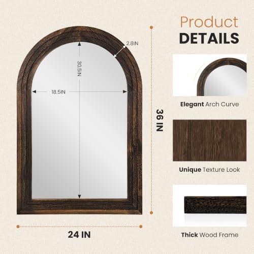Arched Bathroom Mirror - Image 4