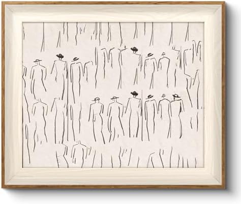 VIYYIEA Framed Modern Minimalist Sketch Wall Art by VIYYIEAART