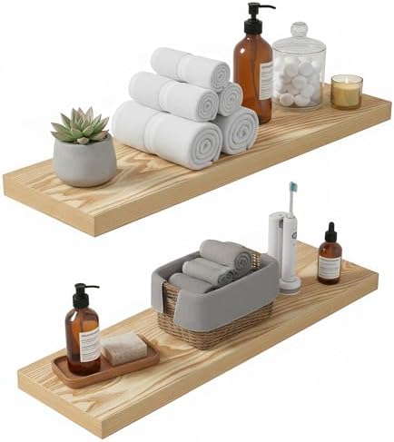 Lufia Floating Wall Shelves, MDF by Lufia