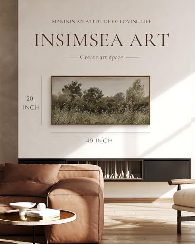 InSimSea Extra Large Framed Vintage Wall Art, Rustic Landscape - Image 2