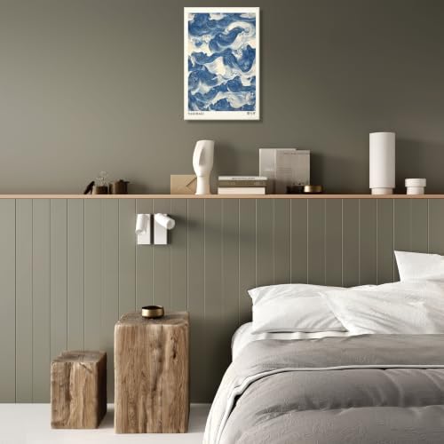 Wframed Yasuragi Waves Canvas Wall Art 16x20in - Image 4