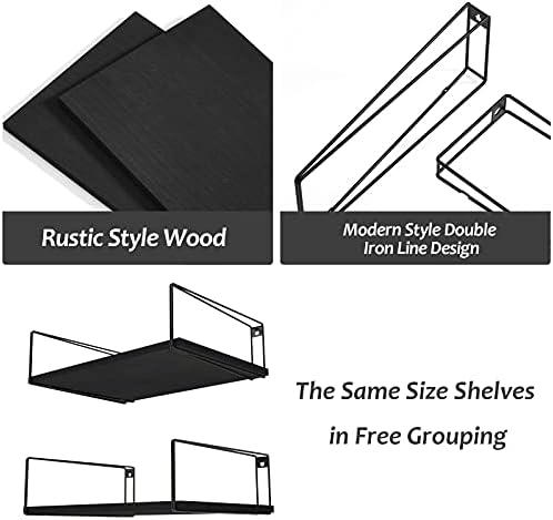 SRIWATANA Deep Wide Floating Wall Shelves 16''W x 12''D - Image 4