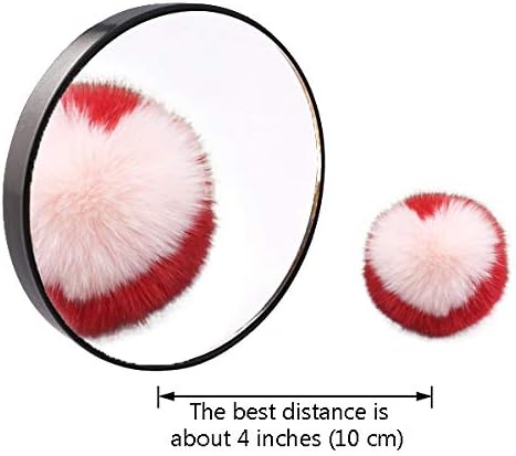 TTSAM 10X Magnifying Makeup Mirror, Round Mirror 2 Suction Cups Facial Makeup - Image 2