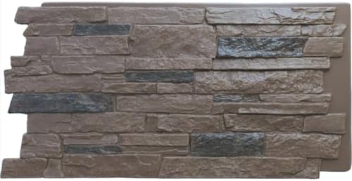 Ekena Millwork 49"W x 25 1/2"H x 1 1/4"D Acadia Ledge Stacked Stone, StoneWall by EkenaMillwork