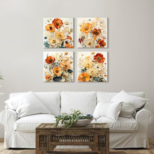 Colorful Flower Wall Art Wildflower Pictures - Image 4