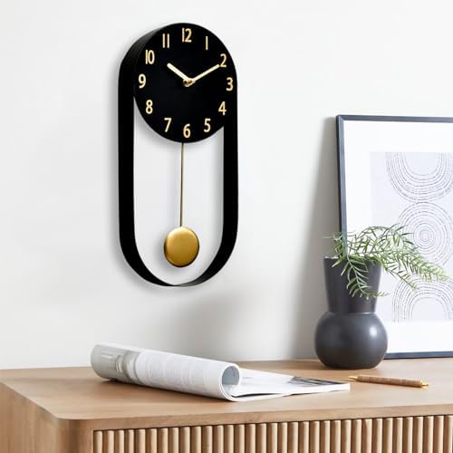 EMAX HOME 8 Inch Black Wall Clock by EMAXHOME