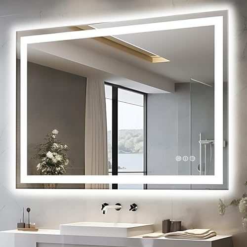 EchosLife 48"x40" LED Lighted Bathroom Mirror by EchosLife