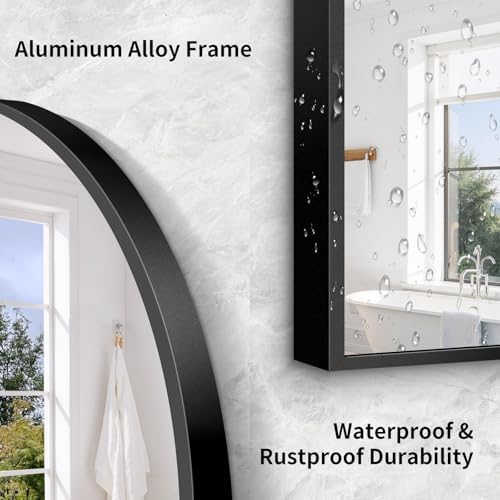 76"x34" Arched Full Length Mirror, Large Floor Mirror - Image 4