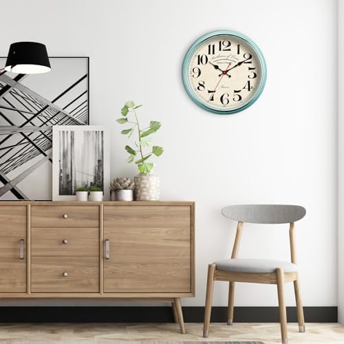 Countryside Wall Clock Metal 12.4" Vintage Retro Wall Clocks Silent Non Ticking - Image 4