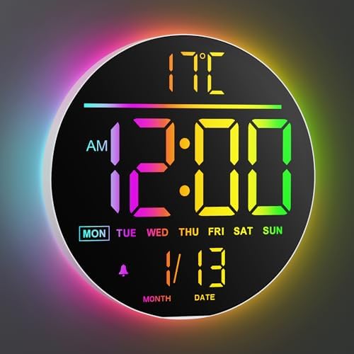 Maxstar 10" Large Digital Wall Clock by Maxstar