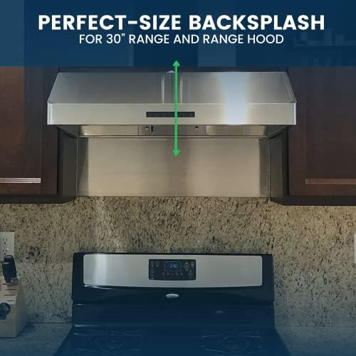 24" x 30" Reversible Metal Backsplash Matching screws | Compatible - Image 7