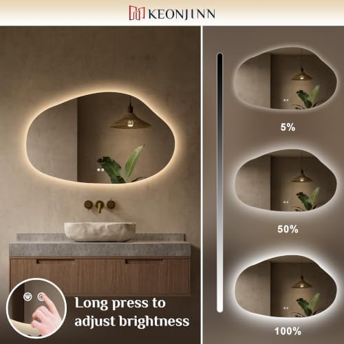 Keonjinn Irregular Bathroom Mirror - Image 5