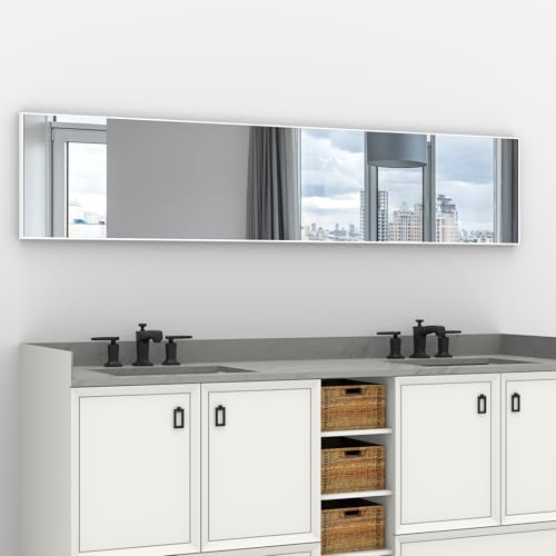 ANYHI 65"x13.8" Full Length Mirror Over the Door Hang/Wall Mounted - Image 7