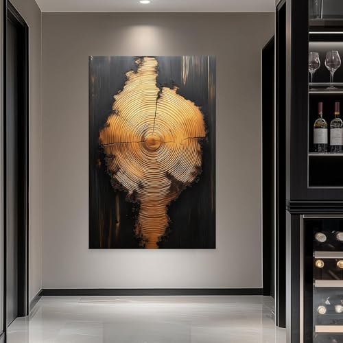 Tree Ring Wall Art Framed, Modern Nature Decor - Image 6
