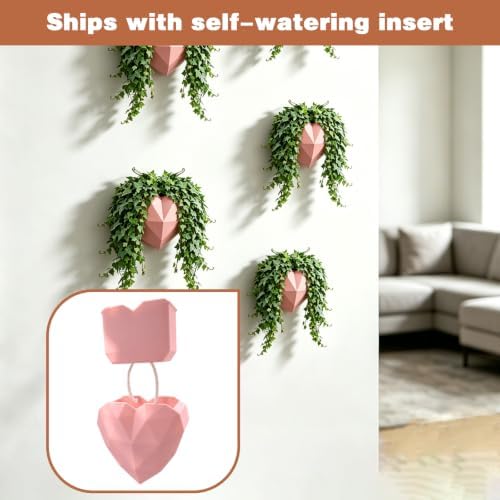 Heart-Shaped Self-Watering Wall Planter - Image 5
