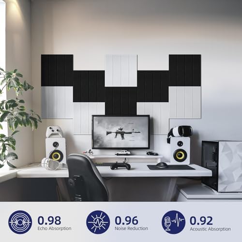 Vieshful Self Adhesive Acoustic Soundproof Wall Panels - Image 2