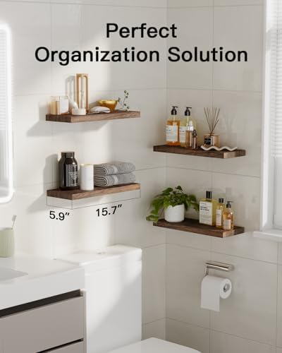 Amada Paulownia Wood Floating Shelves - Image 2