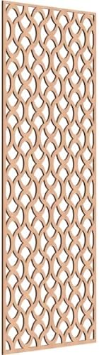 Resort Decorative Pierced Fretwork Wood Wall Panels, 25 3/8"W x 64 3/8"H x 1/4"T by EkenaMillwork