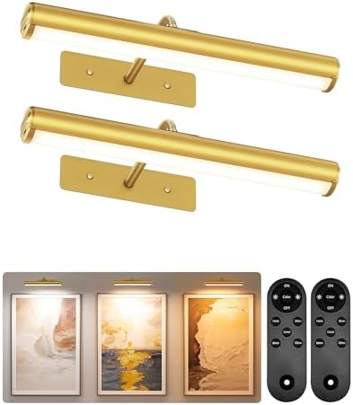 EZVALO 13inch Picture Lights for Wall, 4000mAh Rechargeable Art Lights by EZVALO