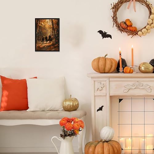 Framed Halloween Witch Wall Art - Image 2