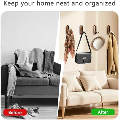Foldable Wall Hooks, 40lb Heavy Duty, Zinc Alloy, 2 Pack - Image 5