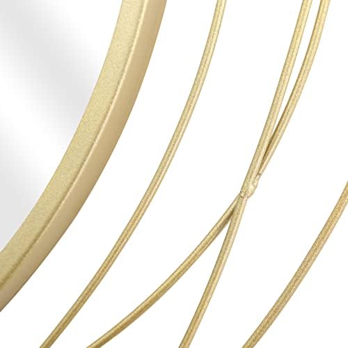 ironsmithn 20 Inch Round Gold Vanity Wall Mirror - Image 3