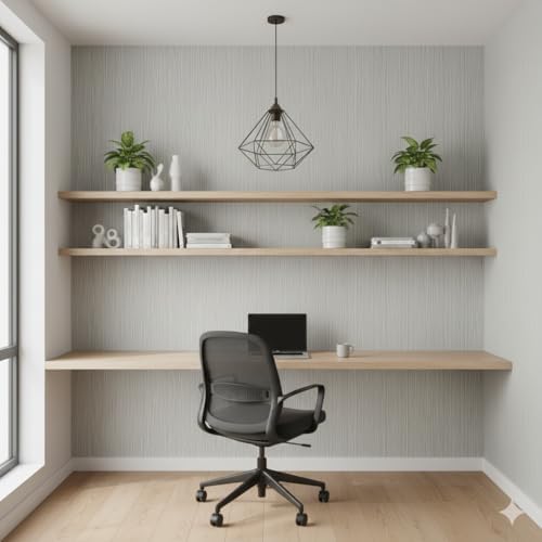 Modern Peel and Stick Wallpaper 17.3" x 197" Self Adhesive Wallpaper Textured - Image 6