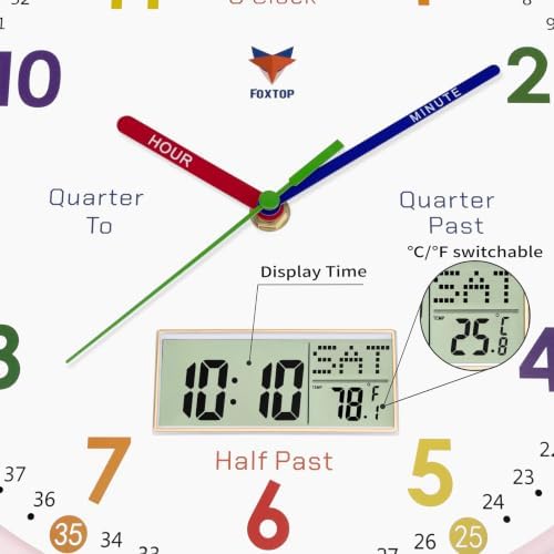 Foxtop Digital and Analog Learning Clock - Image 4
